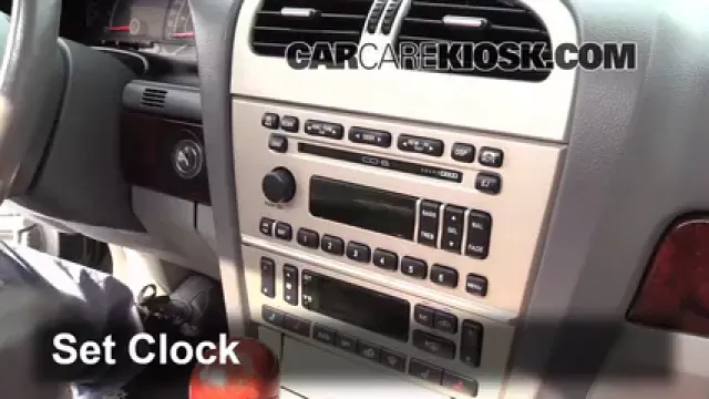 2004 Lincoln LS 3.0L V6 Horloge Régler l'horloge